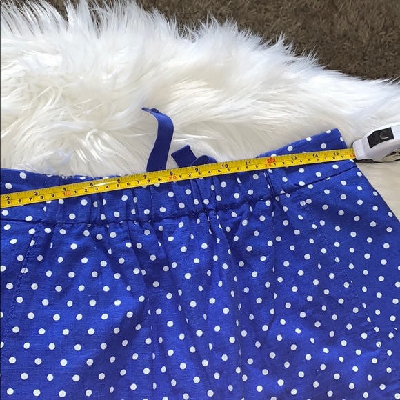 J. Crew Boardwalk Polka Dot Linen Skirt.Size 4 - Picture 11 of 14